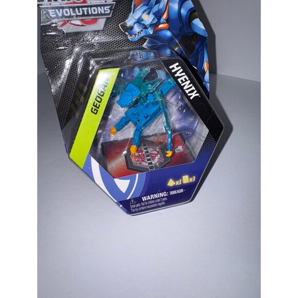 Bakugan Evolutions Geogan Hyenix Collectible Action Figure with Trading Cards - Picture 2 of 8